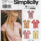 Women's Blouse Sewing Pattern Misses' Size 14-16-18-20 UNCUT Simplicity 5194