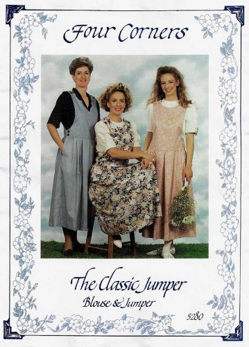 Women's Classic Jumper and Blouse Sewing Pattern Size Petite - XL, 6 - 22 UNCUT Four Corners 5280