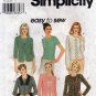 Women's Knit Top and Cardigan Sewing Pattern Misses' Size 14-16-18-20 UNCUT Simplicity 8875