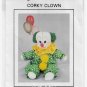 Corky Clown Sock Doll, Sewing With Socks Pattern, UNCUT Vintage 1980's Craft Pattern