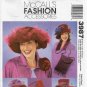 Red Hat Society Ladies Fashion Accessories 4 Hats and 2 Purses Sewing Pattern UNCUT McCall's 3987