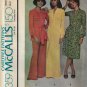 Women's Dress, Maxi Dress, Tunic Top, Pants Pattern Misses Size 12 Uncut VTG 1970's McCall's 4359