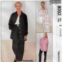 Women's Shirt and Pull-On Pants Sewing Pattern Size 14-16-18 UNCUT McCall's 8092