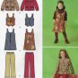 Girl's Jumper, Vest, Jacket and Cropped Pants Sewing Pattern Size 7-8-10-12-14 UNCUT Simplicity 2484