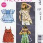 Girl's Pullover Top Sewing Pattern, Child Size 3-4-5-6 UNCUT McCall's M6737 6737