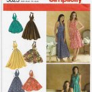 Women's Halter Dress Sewing Pattern Size 14-16-18-20-22 UNCUT Simplicity 3823