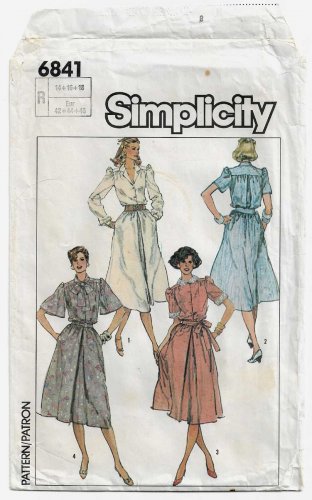 Women's Pullover Dress Sewing Pattern Size 14-16-18 UNCUT Simplicity 6841