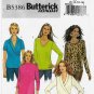 Women's Fitted Top Sewing Pattern Misses' Size 8-10-12-14 UNCUT Butterick B5386 5386