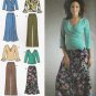 Women's Knit Tops, Pull On Skirt and Pants Sewing Pattern Size 10-12-14-16-18 UNCUT Simplicity 4095