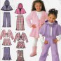 Girl's Dress, Jumper, Skirt, Pants, Jacket, Poncho Pattern Size 3-4-5-6-7-8 UNCUT Simplicity 4384