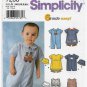 Baby Girl Dress, Panties, Romper, Hat Sewing Pattern Size Newborn - 18 Months UNCUT Simplicity 7200