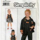Girl's Overalls, Jumper, Sundress, Jacket Sewing Pattern Size 4-5-6 UNCUT Simplicity 8465