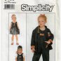 Girl's Overalls, Jumper, Sundress, Jacket Sewing Pattern Size 4-5-6 UNCUT Simplicity 8465
