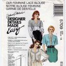 Women's Lace Blouse Sewing Pattern, Long Sleeves Misses' Size 14 UNCUT Palmer Pletsch McCall's 5709