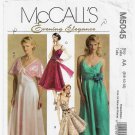 Women's Evening Dress and Shrug Sewing Pattern Misses Size 6-8-10-12 UNCUT McCall's 5045
