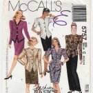 Women's Two Piece Dress Sewing Pattern, Misses' Size 10, 12, 14  UNCUT McCall's 5757