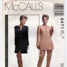 Women's Dress, Tunic and High Waist Pants Sewing Pattern Misses Size 6 UNCUT McCall's 6471