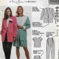 Women's Shorts, Pants, Jacket, Pullover Top Sewing Pattern Misses Size 12-14-16 UNCUT McCall's 6400