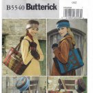 Tote, Hat and Gloves Sewing Pattern Size S-M-L UNCUT Butterick B5540 5540