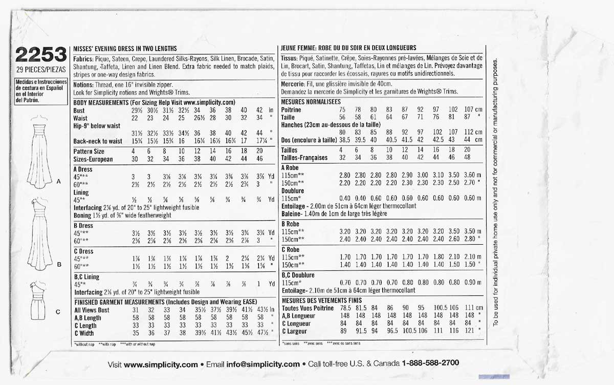 Mcclintock Size Chart