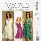 Evening Elegance Prom or Party Dress Sewing Pattern Size 4-6-8-10 UNCUT McCall's M5099 5099