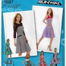 Women's Dress Project Runway Collection Sewing Pattern Size 12-14-16-18-20 UNCUT Simplicity 1687