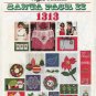 Santa Pack II Christmas Motifs Transfers for Embroidery, Vintage 1970's UNCUT Pattern Vogue 1313