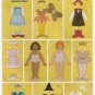 Fabric "Paper" Doll and Clothes Sewing Pattern Size 12" UNCUT Butterick 3280