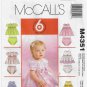 Infants' Dresses and Panties Sewing Pattern Size Small - XL UNCUT McCall's M4351 4351