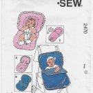 Baby Stroller and Car Seat Covers, Head Protector Sewing Pattern UNCUT Kwik Sew 2470