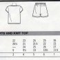 Girl's Pull on Shorts & Short Sleeve Top Sewing Pattern Size 3-4-5-6-7-8-10-12 UNCUT Simplicity 7547