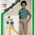 Boy's Shirt, Pull on Pants or Shorts Sewing Pattern Size 10 Chest 28" Waist 25 UNCUT Simplicity 9887