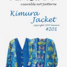 Kimura Jacket 201 Wearable Art Pattern Size Small, Medium, Large UNCUT
