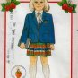 Girl's Jacket, Wrap Skirt and Blouse Sewing Pattern Size 2-3-4 UNCUT Butterick 6098