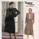 Vogue Paris Original, Yves Saint Laurent, Jacket and Skirt Sewing Pattern Size 10 UNCUT Vogue 1276