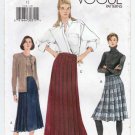 Women's A-line Skirt Sewing Pattern, Midi, Above Ankle, Knee Length Misses Size 12 UNCUT Vogue 7118