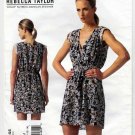 Rebecca Taylor, Women's Mock Wrap Dress Sewing Pattern Size 6-8-10-12-14 UNCUT Vogue V1344 1344