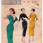 Vintage 1950's Women's Sheath Dress with Draped Back Sewing Pattern, Size 16 UNCUT Butterick 8307