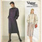 Vintage Vogue 1186, American Designer Oscar de la Renta, Top and Skirt Sewing Pattern, Size 10 Uncut