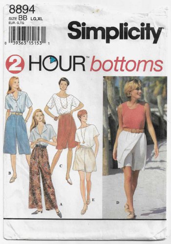 Women's Shorts or Pants Sewing Pattern Size 18-20-22-24 UNCUT Simplicity 8894