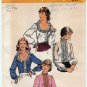 Women's Set of Boho / Steampunk Blouses Sewing Pattern, Misses Size 10 UNCUT 1970's Simplicity 5309