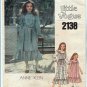 Little Vogue 2138 Girls Prairie Dress by Donna Karan for Anne Klein Sewing Pattern Size 10 UNCUT