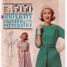 Vintage 1960's Simplicity 5050 Women's Dress Sewing Pattern, Misses Size 16 Bust 36 UNCUT
