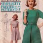 Vintage 1960's Simplicity 5050 Women's Dress Sewing Pattern, Misses Size 16 Bust 36 UNCUT
