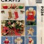 Christmas Decor Pattern, Stocking, Bears, Tree Topper and Skirt, Ornaments UNCUT McCalls Crafts P234
