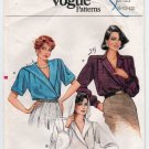 Women's Blouse Sewing Pattern Misses' Size 8-10-12 UNCUT Vintage Vogue 9444