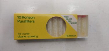 Ronson Purafilters Cigarette Holder Pack 10 w/Silica Gel England