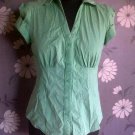 LADIES SHIRT BLOUSE SIZE 10 NEW LOOK GREEN