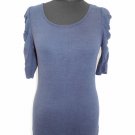 LADIES T SHIRT TOP SIZE 12 EVIE NAVY BLUE