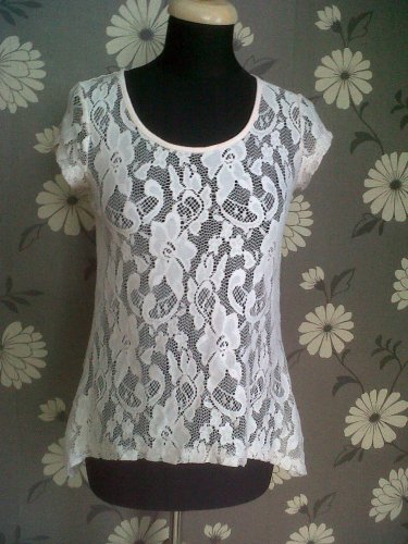 LADIES SUMMER TOP T SHIRT SIZE 8 PAPAYA